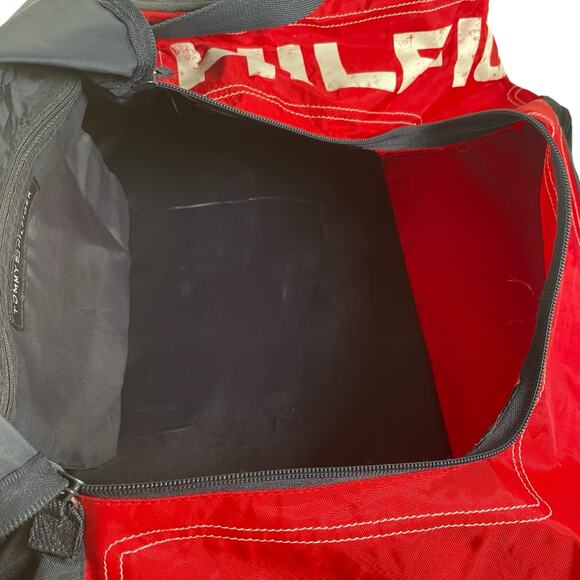 Vintage Tommy Hilfiger Duffle Bag Travel Gym Bag Large Spellout - Picture 13 of 16